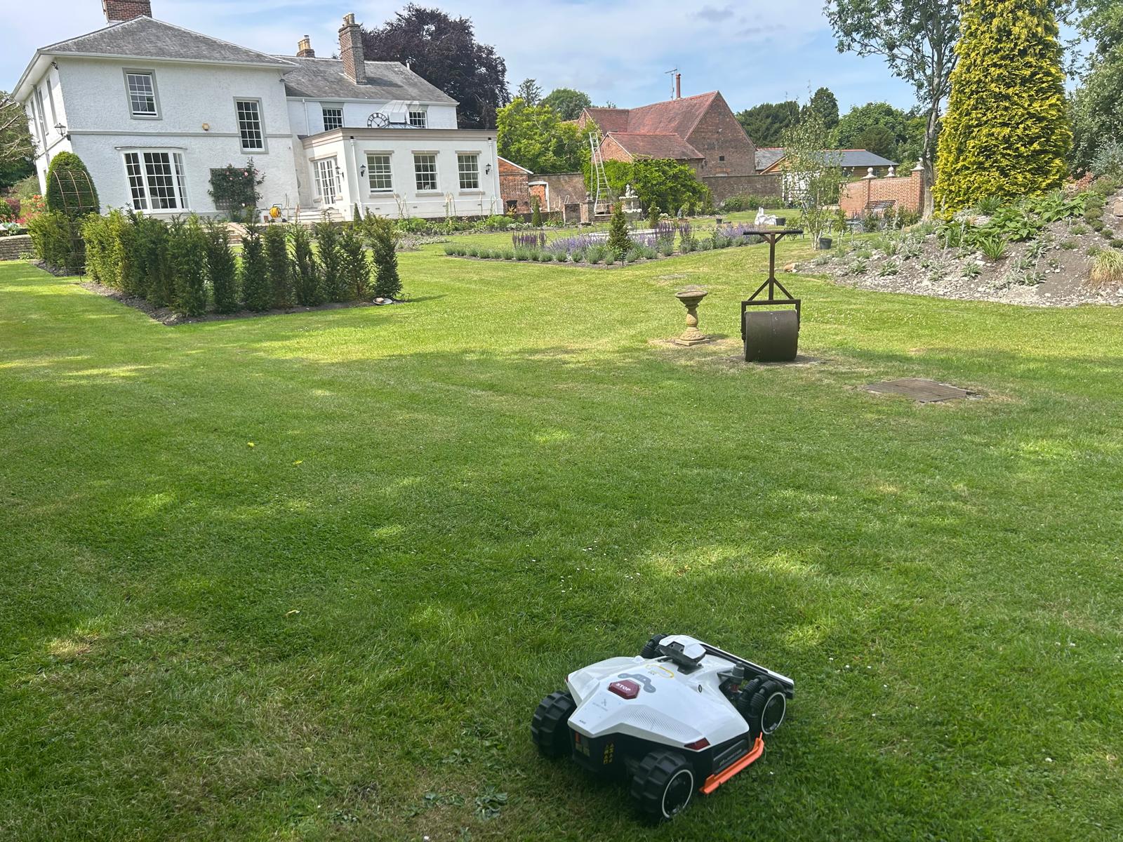 Beautiful country estate lawn